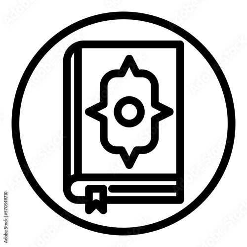 Quran line icon