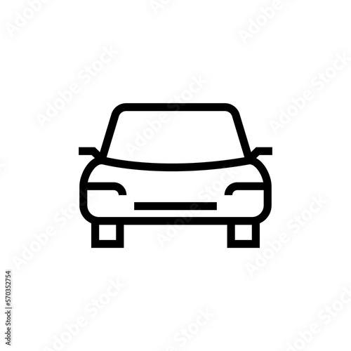 Leinwand Poster car illustration line icon