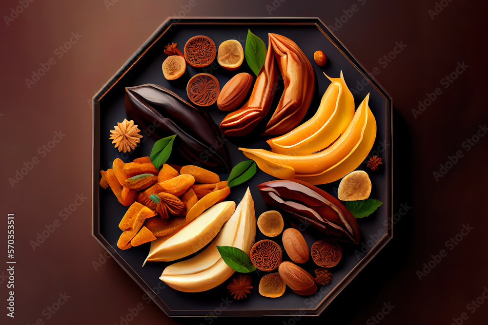 selamat hari raya aidilfitri vector illustration with traditional kuih