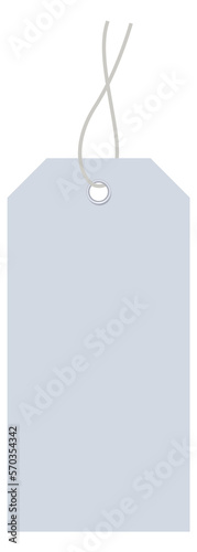 Luggage tag mockup. Blank square white label