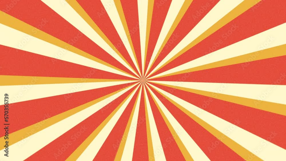 retro sunburst background with red yellow pastel color animation retro sunburst background with red yellow pastel color animation