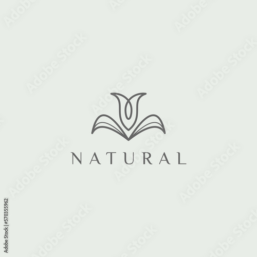 Natural beauty logo design inspiration