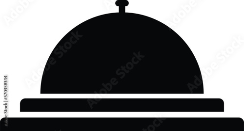 Ring bell hotel reception - Vector icon Ring bell hotel reception Icon Vector / Ring bell hotel reception icon / Ring bell hotel reception - Vector icon