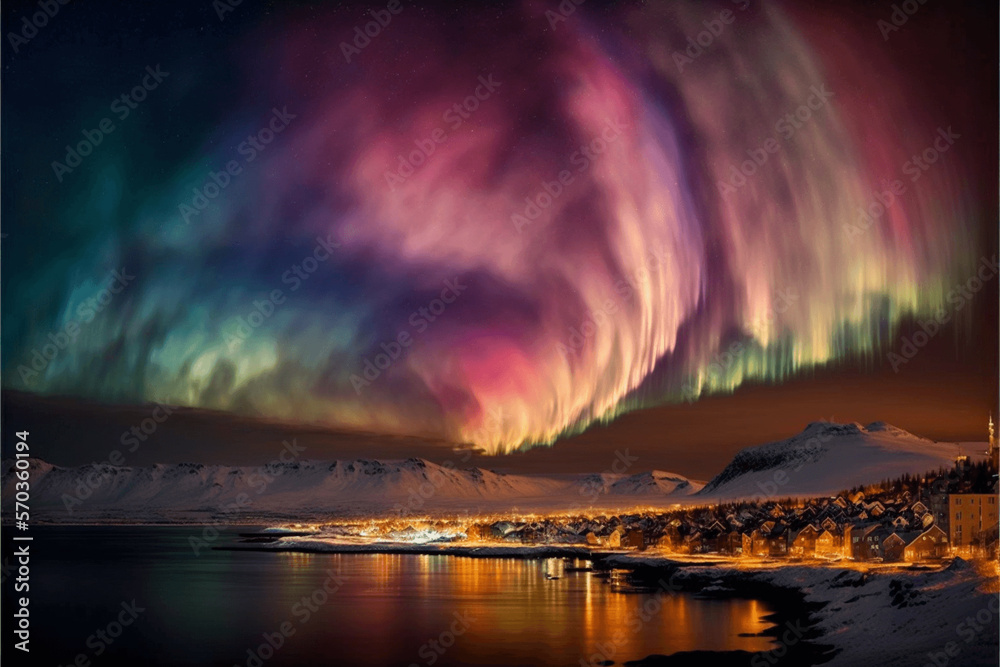 The Northern Lights Experience in Reykjavik, Iceland.