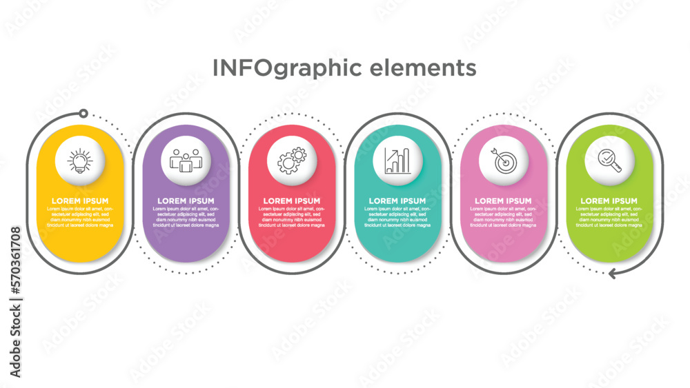 business-6-step-process-chart-infographics-with-step-circles-simple