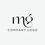 Initial Letter MG Logo Design Monogram Creative Modern Sign Symbol Icon