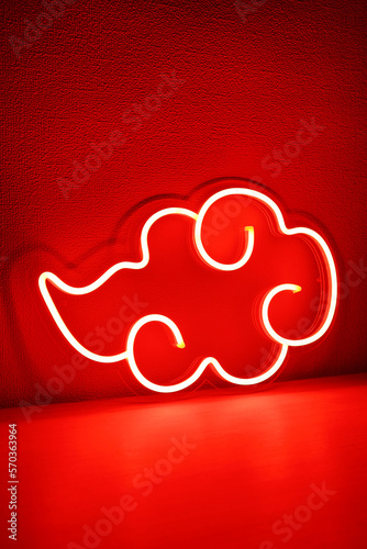 Red neon sign naruto. Trendy style. Game style. Game. Neon sign. Custom neon. 