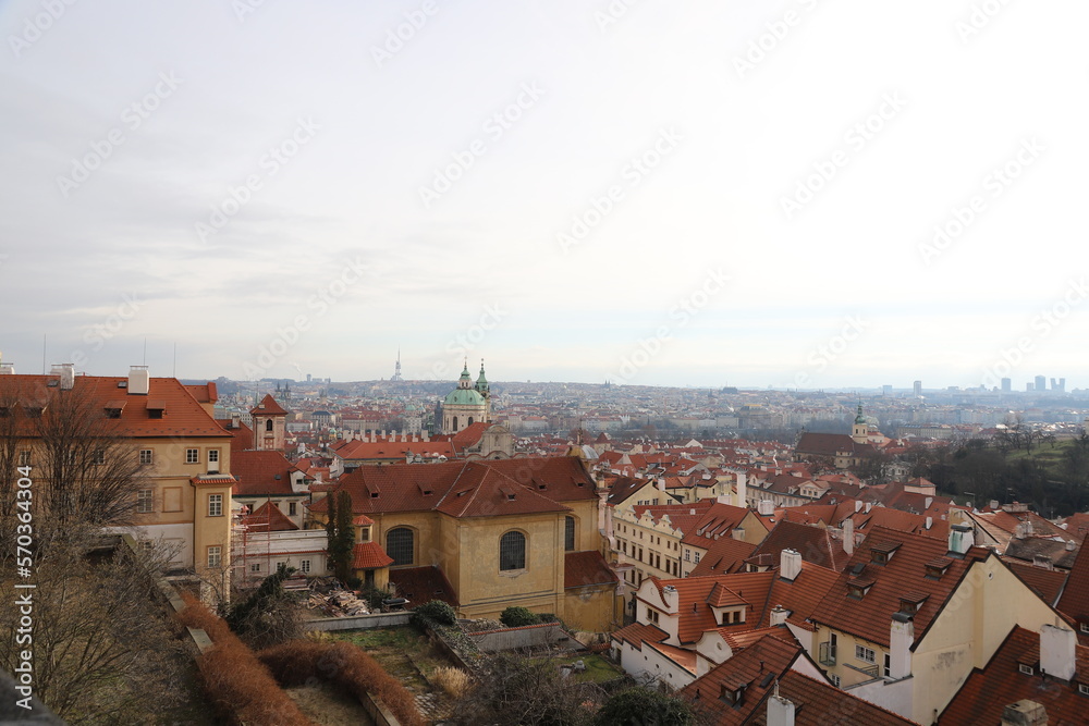 Vue du chateau de Prague