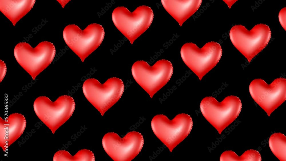 3D Moving and Rotating Heart Balloons Animation Background, with Alpha Matte, Loop
3D Moving and Rotating Heart Balloons Animation Background, with Alpha Matte, Loop