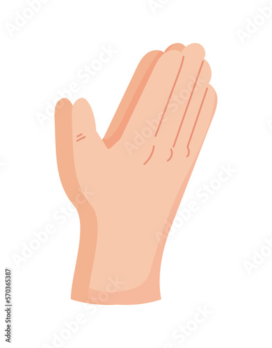 raised hands gesture