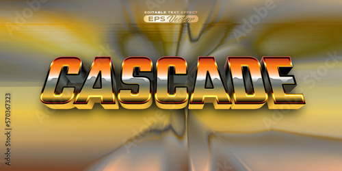 Retro text effect cascade futuristic editable 80s classic style with experimental background, ideal for poster, flyer, social media post with give them the rad 1980s touch
