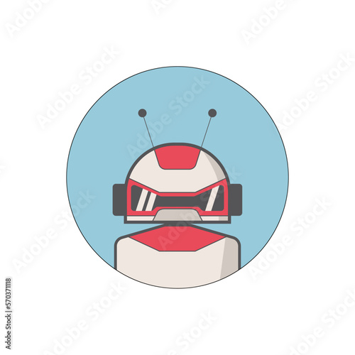 Ai artificial intelligence technology hi tech business icon. open Ai icon, smart bot, robot character on white background, Abstract, vector. design for chatbot, web banner, tech, wen site.  