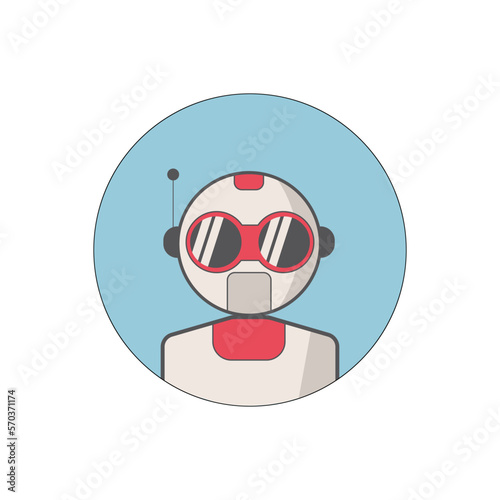 Ai artificial intelligence technology hi tech business icon. open Ai icon, smart bot, robot character on white background, Abstract, vector. design for chatbot, web banner, tech, wen site.  