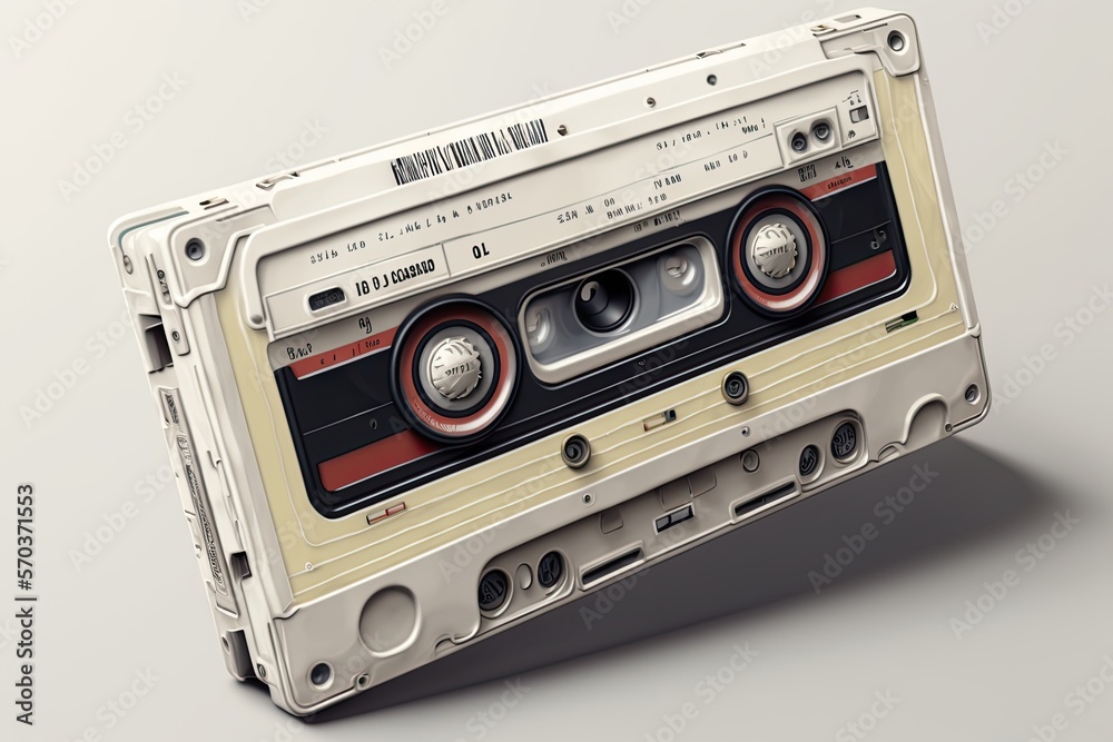 Obraz premium audio cassette isolated on white