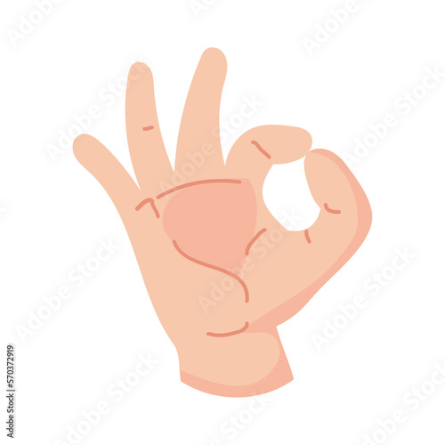 hand ok gesture icon