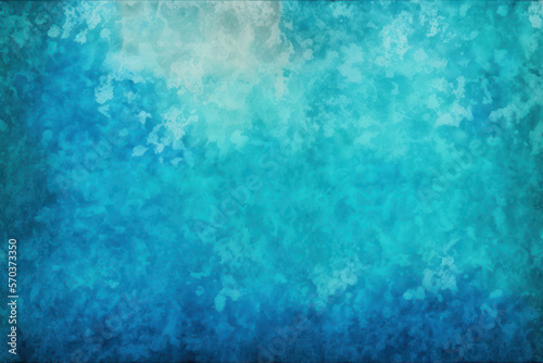 Grunge Backdrop Illustration: Blue Background with Textured and Distressed Vintage Grunge and Watercolor Paint Stains