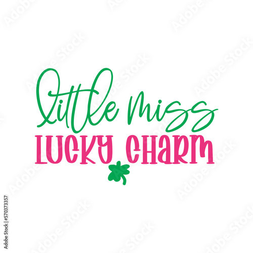 little miss lucky charm svg