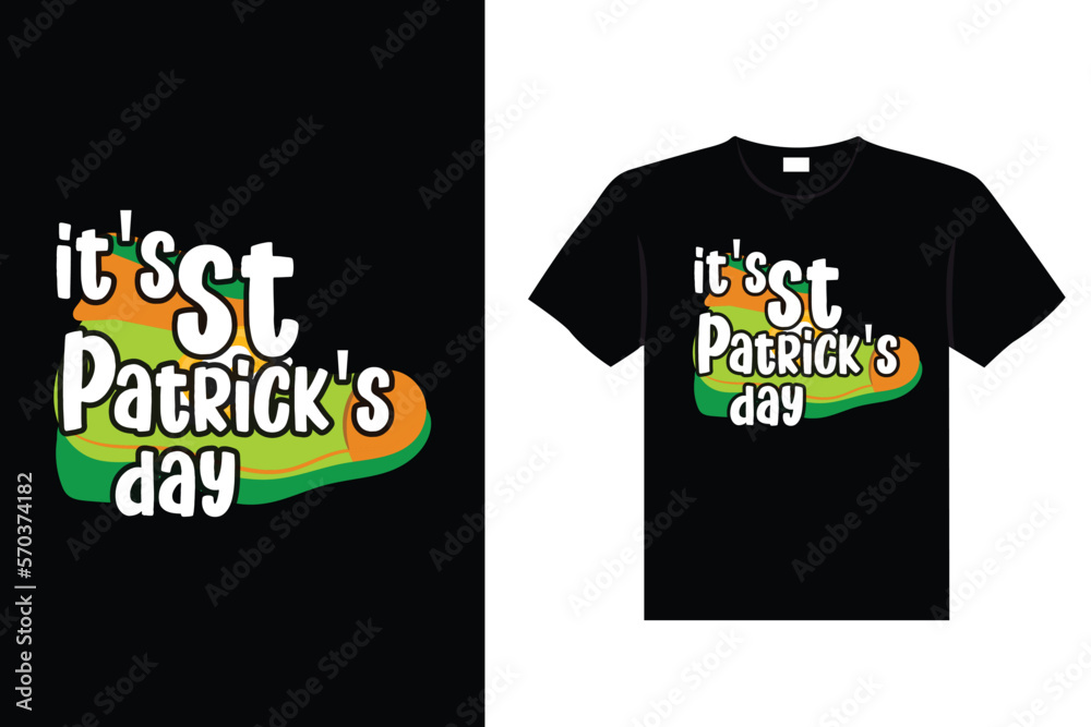 St. Patrick's day typography colorful Irish quote vector Lettering t-shirt design