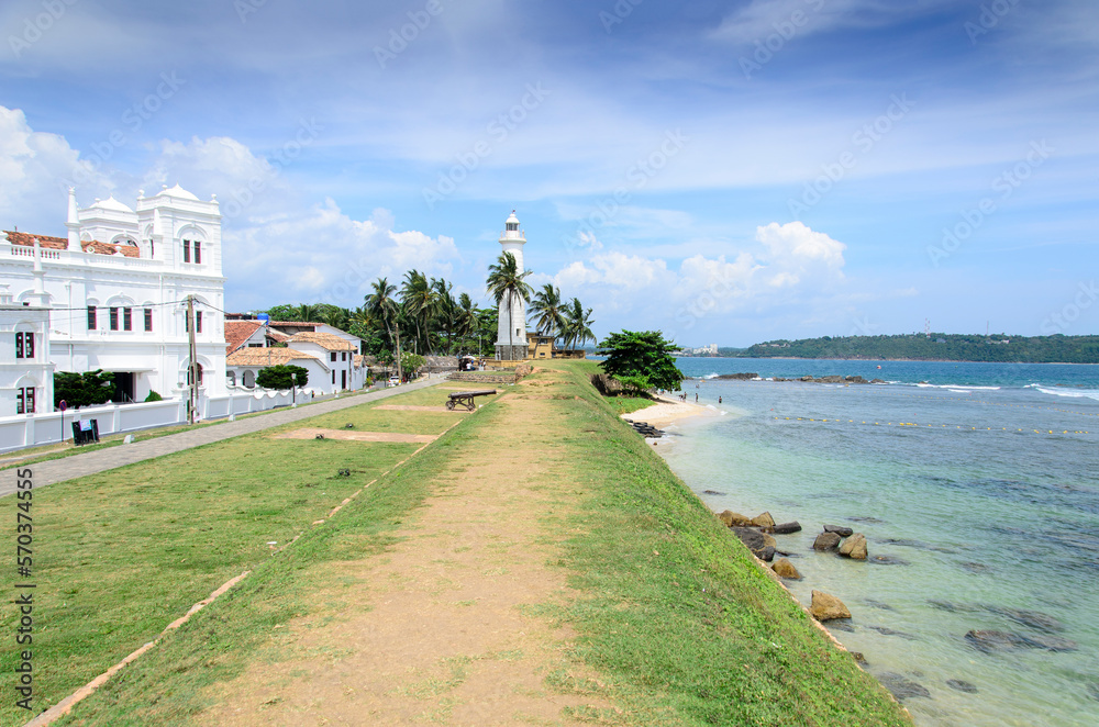 Galle, a city in the south of Sri Lanka on a sunny day