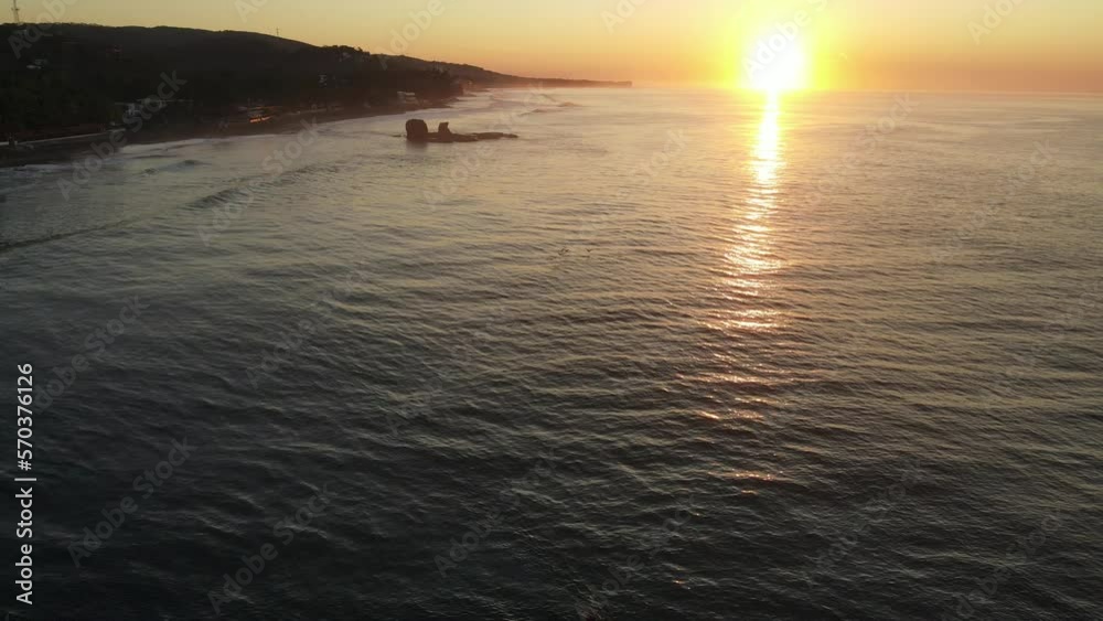 sunset over the beach in 4k sunset over the beach in 4k
