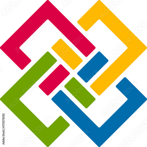 Free Download Abstract interlocking squares - GFXLoad