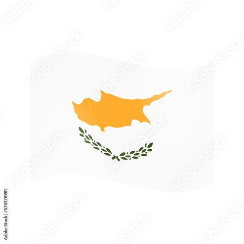 The national flag of Cyprus