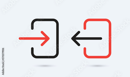 login logout icons