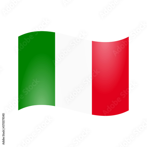 The national flag of Italy
