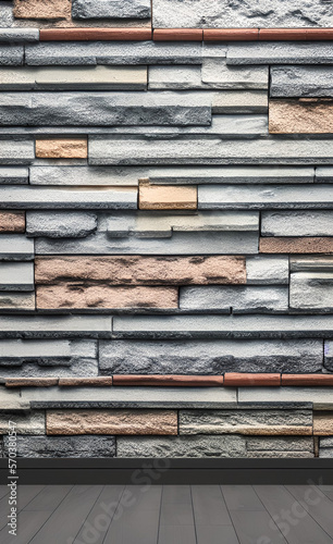 brick wall texture generative ai pattern, architecture stone old textred brickwall