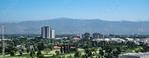 City Skyline of Universal City in Los Angeles, CA