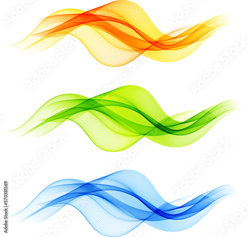 Abstract color waves background