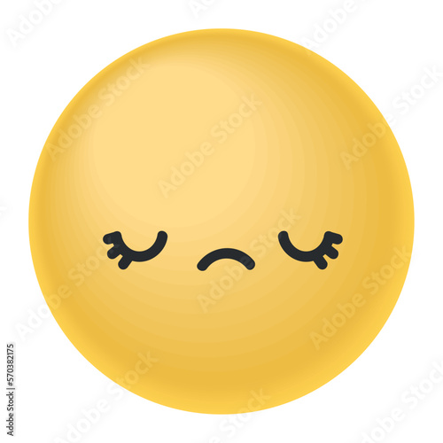 pensive emoticon social media