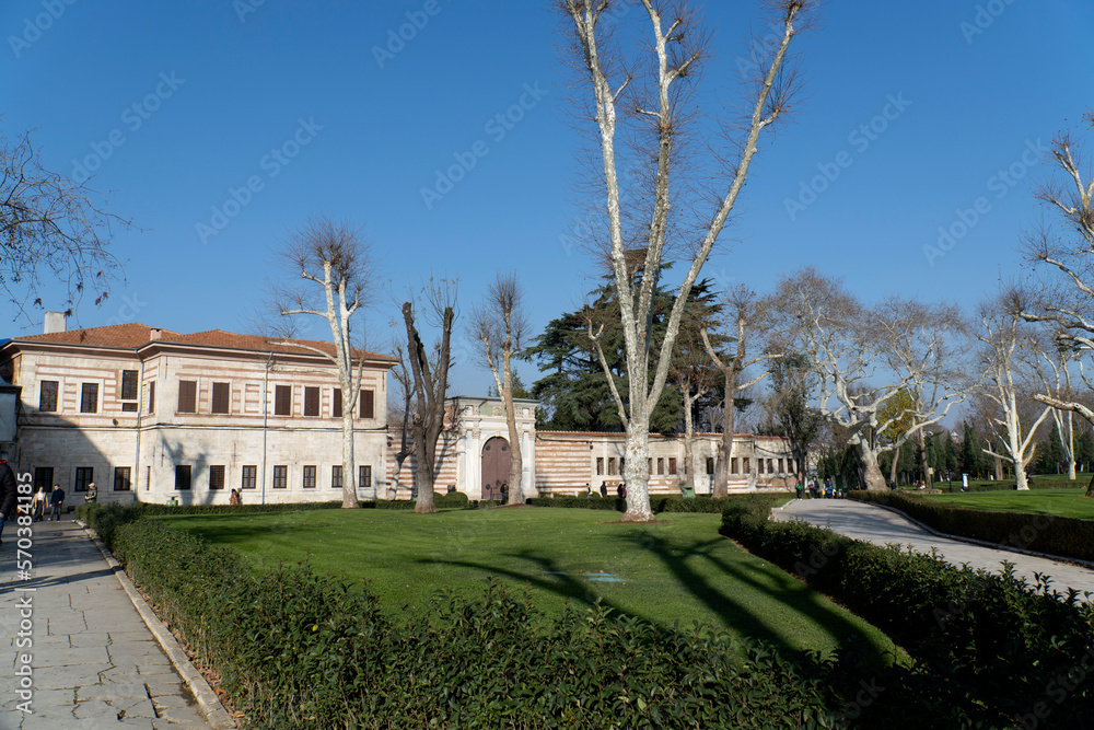 Mint building in Topkapi Palace. Constantinople. Istanbul. Turkey.