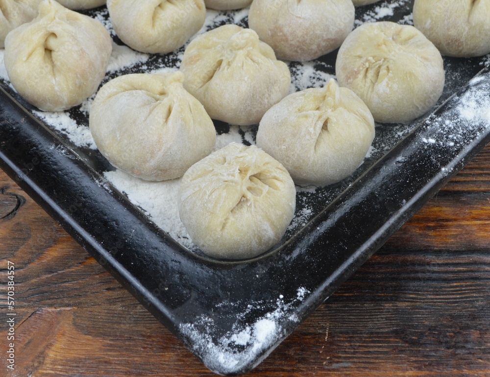 dumplings on a plate