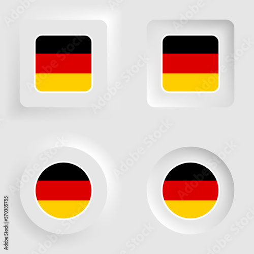 Free Download Germany neumorphic graphic and label set. - GFXLoad