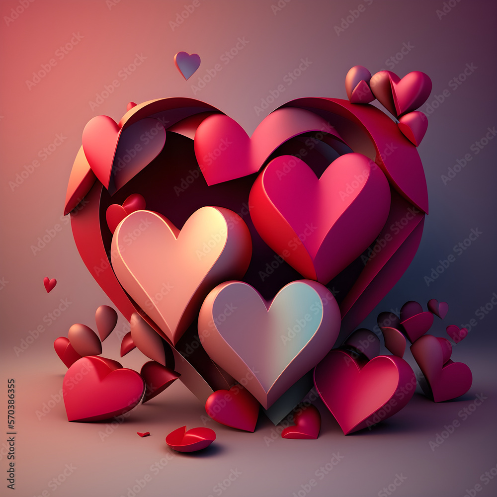 valentine background with hearts valentine background with hearts