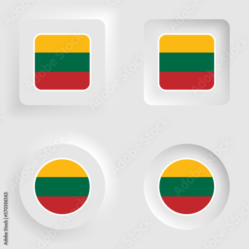 Lithuania neumorphic graphic and label set. Free Download Lithuania neumorphic graphic and label set. - GFXLoad