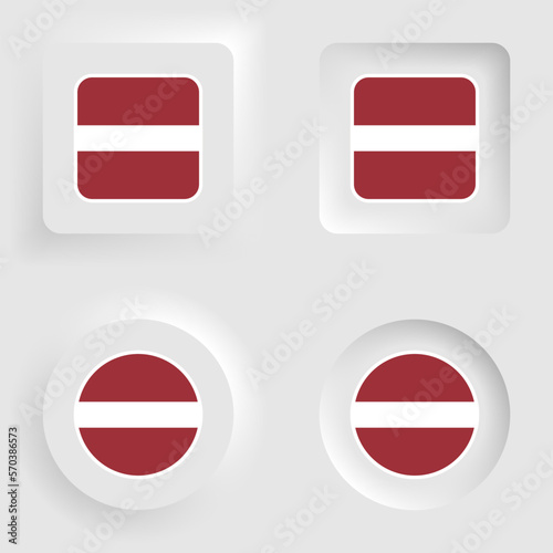 Latvia neumorphic graphic and label set. Free Download Latvia neumorphic graphic and label set. - GFXLoad