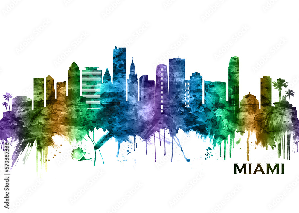 Obraz premium Miami Florida Skyline