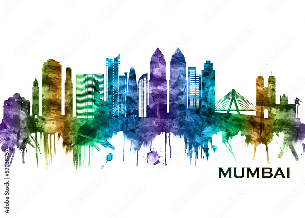Obraz premium Mumbai India Skyline