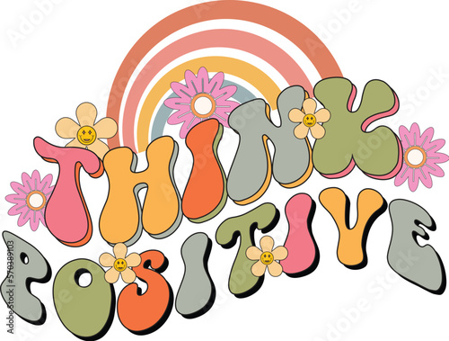 Retro Positive Vibes Design
