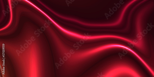 Abstract dark red luxurious smooth cloth waves background texture. luxurious cloth or liquid wavy folds silk and satin texture background.