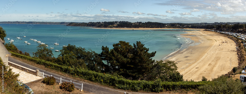 Plage du Fond de la Baie, Locquirec, Brittany, France Stock Photo