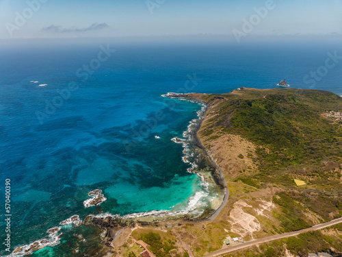 aerial photo with drone of the island Fernando de Noronha Brazil © Lucas