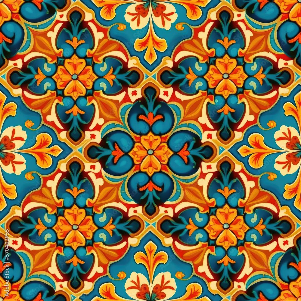 Abstract Geometric Pattern. Illustration Generative AI Abstract Geometric Pattern. Illustration Generative AI