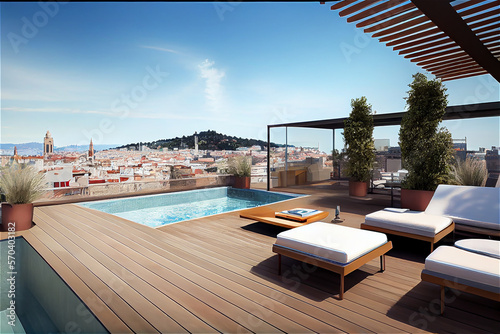 Impressive penthouse terrac...