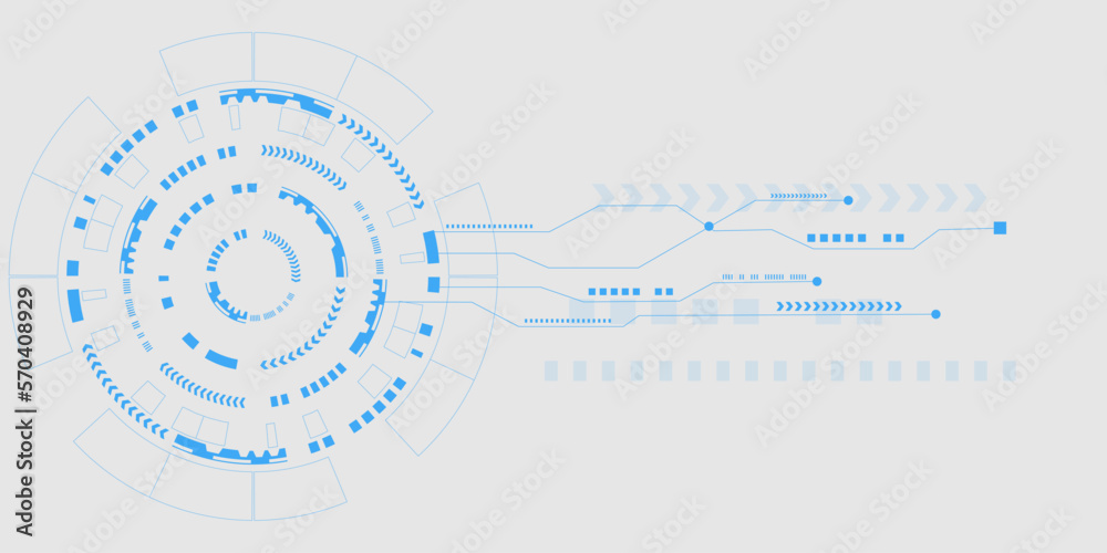 Abstract technology circuit background. Hi-tech digital computer concept. Futuristic vector illustration. 
