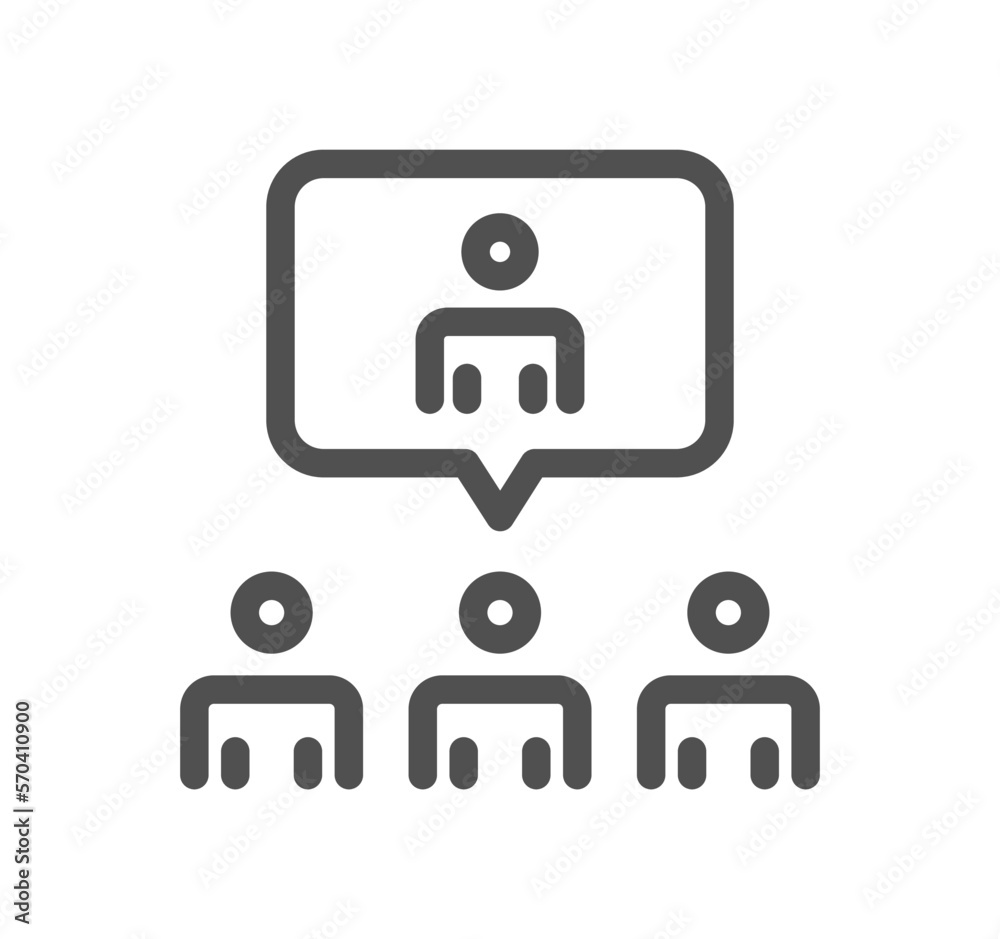 Business people related icon and linear vector. Business people related icon and linear vector.