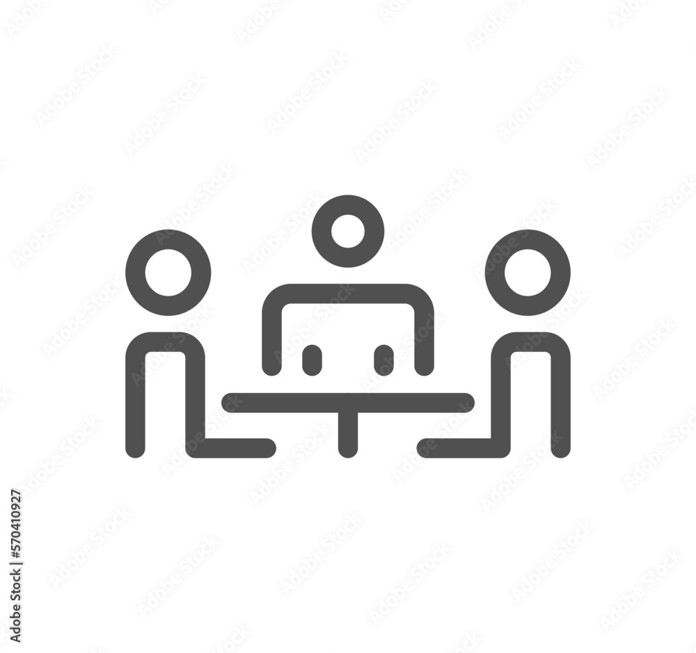 Business people related icon and linear vector. Business people related icon and linear vector.