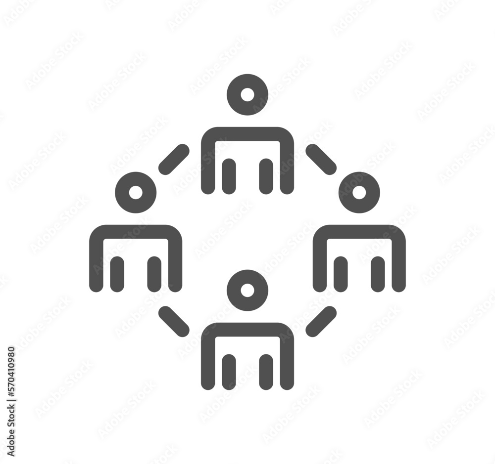 Business people related icon and linear vector. Business people related icon and linear vector.